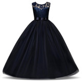 2018 Elegant Teenage Girl Party Dress For Kids Girls Dresses Formal Clothes Wedding Children Clothing Tutu Princess prom Dress