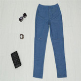 2018 Denim Jeans Pants Women Brand Big Hole Ripped Designer Jean Woman Trousers Vintage Spring Summer Capris Pencil Pants K103