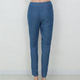 2018 Denim Jeans Pants Women Brand Big Hole Ripped Designer Jean Woman Trousers Vintage Spring Summer Capris Pencil Pants K103
