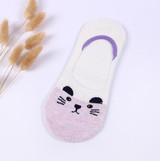 2018 Cute Harajuku Print Cat Woman Slippers Socks Summer Animal Funny Cute Low Cut Ankle Socks Happy Candy Color Sock Popsocket