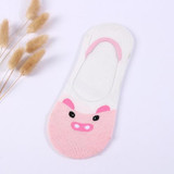 2018 Cute Harajuku Print Cat Woman Slippers Socks Summer Animal Funny Cute Low Cut Ankle Socks Happy Candy Color Sock Popsocket