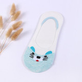 2018 Cute Harajuku Print Cat Woman Slippers Socks Summer Animal Funny Cute Low Cut Ankle Socks Happy Candy Color Sock Popsocket