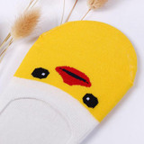 2018 Cute Harajuku Print Cat Woman Slippers Socks Summer Animal Funny Cute Low Cut Ankle Socks Happy Candy Color Sock Popsocket
