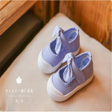 2018 Children Shoes Girls Canvas Shoes Fashion Bowknot Comfortable Kids Casual Shoes Sneakers Toddler Girls Princess Shoes