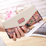 ATTRA-YO Women Wallets famous brands Long printing purses Wallet high quality dollar price Female Zipper Clutch Coin bag Purse