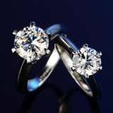 Ataullah Luxury 2 Carat SONA Diamond Rings for Women 925 Sterling Silver Wedding Rings Fine Jewelry Silver 925 Ring  RWD505-3