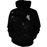 Astronaut Space Galaxy Hoodies Men 2017 Pullovers Hoodie Sweatshirt Casual Long Sleeve Black Hooded Jacket Dropship