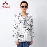 Astrid 2017 High quitly Trench Coat for Women Super Plus Size Women's Windbreaker Spring Coat Big Size Coat Female AS-2811-1