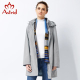 Astrid 2017 High Quitly Trench Coat for Women Plus Size Women's Windbreake Spring and Autumn Coat Big Size coat female AS-2541