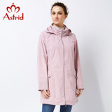 Astrid 2017 High Quitly Trench Coat for Women Plus Size Women's Windbreake Spring and Autumn Coat Big Size coat female AS-2541