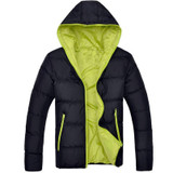 Asstseries Winter Jacket Men Casual New Hooded Thick Padded Jacket Zipper Slim Men And Women Coats Men Parkas Outwear Warm Coat