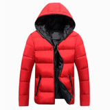 Asstseries Winter Jacket Men Casual New Hooded Thick Padded Jacket Zipper Slim Men And Women Coats Men Parkas Outwear Warm Coat
