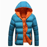Asstseries Winter Jacket Men Casual New Hooded Thick Padded Jacket Zipper Slim Men And Women Coats Men Parkas Outwear Warm Coat