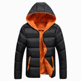 Asstseries Winter Jacket Men Casual New Hooded Thick Padded Jacket Zipper Slim Men And Women Coats Men Parkas Outwear Warm Coat