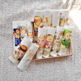 Assorted Cotton Linen Printed Quilt Fabric For DIY Sewing Patchwork Home Textile Decor 15X15cm Angel design for Scrapbook