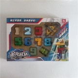 Assembling Educational N symbol Transform fit Robots Team Deformed Action Figures Transformation Plane Car baby Brinquedos
