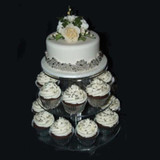 Assemble and Disassemble Round Acrylic 3 &amp; 4 Tier Cupcake Cake Stand For Birthday Wedding Party Cake Shop Home Free Shipping