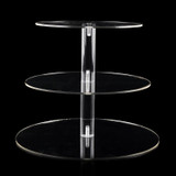 Assemble and Disassemble Round Acrylic 3 &amp; 4 Tier Cupcake Cake Stand For Birthday Wedding Party Cake Shop Home Free Shipping