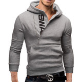 Assassins Creed Hoodies Men Fashion Brand Zipper Letter Print Sweatshirt hip hop tracksuit Hooded Jacket streetwear black Hoodie