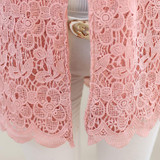 ASLTW Spring And Autumn Female Cardigan Long Sleeve Hollow Lace Knitwear Long Cardigan Coat Sweater For Women