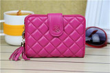 Sheepskin 2017 new women wallet genuine leather diamond Coin Purses Holder Ladies purse fashion multifunction clutch women's bag
