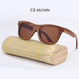 RTBOFY Wooden Sunglasses.Bamboo brand sun glasses Vintage Wood Case Beach Sunglasses for Driving gafas de sol YA03