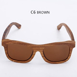 RTBOFY Wooden Sunglasses.Bamboo brand sun glasses Vintage Wood Case Beach Sunglasses for Driving gafas de sol YA03