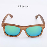 RTBOFY Wooden Sunglasses.Bamboo brand sun glasses Vintage Wood Case Beach Sunglasses for Driving gafas de sol YA03