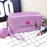 RU&amp;BR Female Makeup Bag Travel Makeup Bags Cosmetic Cases Small High Quality PU Organizer Make Up Bag Ladies Cosmetic Bag