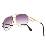 RSSELDN New Big Men Gold Metal Frame Sunglasses Woman Luxury Brand High Quality Sun glasses Male UV400 2017 Fashion glasses
