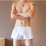 RQRRSQ cotton solid Lounge Pajama men sleepwear boxer short casual mens comfortable shorts wholesale and retail sleep bottoms