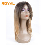 Royal Long Straight Hair Ombre Hair Wigs For Black Women 100% Human Hair #27 Color 12Inches Non-Remy