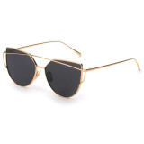 ROYAL GIRL NEW Brand Designer Women Sunglasses Metal Frame Flat Sun glasses Vintage Mirror Shades ss495