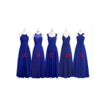 Royal Blue Long Bridesmaid Dresses Pleated Chiffon Alibaba China Plus Size Vestido Longo De Festa African Bridesmaid Dresses