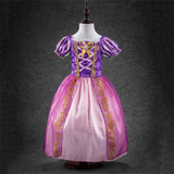 Girls Summer Dresses Kids Cinderella Aurora Rapunzel Belle Princess Dresses Girls Halloween Xmas Party Dresses Cosplay Costume