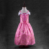 Girls Summer Dresses Kids Cinderella Aurora Rapunzel Belle Princess Dresses Girls Halloween Xmas Party Dresses Cosplay Costume