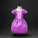 Girls Summer Dresses Kids Cinderella Aurora Rapunzel Belle Princess Dresses Girls Halloween Xmas Party Dresses Cosplay Costume