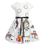 Girls Summer Dress Kids Clothes 2018 Brand Baby Girl Dress with Sashes Robe Fille Character Princess Dress Children Clothing Girls Summer Dress Kids Clothes 2018 Brand Baby Girl Dress with Sashes Robe Fille Character Princess Dress Children Clothing