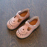 Girls Shoes Cool PU Leather Kids Summer 2018 Baby Girls Sandals Shoes Skidproof Toddlers Children Kids Flower Shoes Size 21-30 3