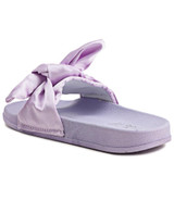Girls Ribbon Bow Sandals - Purple