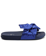 Girls Ribbon Bow Sandals - Blue