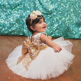 Girls Princess Dresses Cute Kids Baby Girl Sequins Bowknot Dress Sleeveless Christmas Party Banquet Dresses Sundress Clothes