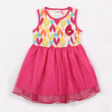 Girls party dresses nova kids jeans clothes fashion rabbit baby girls frocks summer hot sell girls dresses children's wear dress