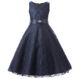 girls party wear dress kids 2017 flower lace children girls elegant ceremonies wedding birthday dresses teenagers prom gowns