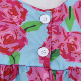 girls party Full dress kids 2017 Toddler Baby Kids Girls Floral Princess Dress Headbands Clothes Outfit Set LR35