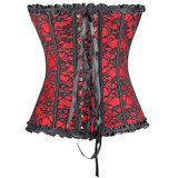 Lace Bridal Corset Bustier with Bow Women Sexy Corsets and Bustiers Steampunk Corset Top Slimming Corselet Corset