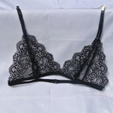Lace Bra Top Wireless Cups Brassiere Fashion Eyelash Bralette Cute Crop Top Sexy Underwear Intimate Tops brassiere sujetador