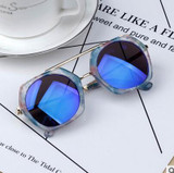 LABULAKA 2017 New Fashion Korean Children Sunglasses Metal Kids Eyewear Big Frame Cute Boys Girls Sun glasses Baby Goggles