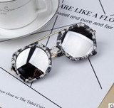 LABULAKA 2017 New Fashion Korean Children Sunglasses Metal Kids Eyewear Big Frame Cute Boys Girls Sun glasses Baby Goggles