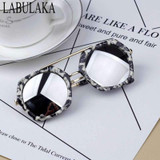 LABULAKA 2017 New Fashion Korean Children Sunglasses Metal Kids Eyewear Big Frame Cute Boys Girls Sun glasses Baby Goggles